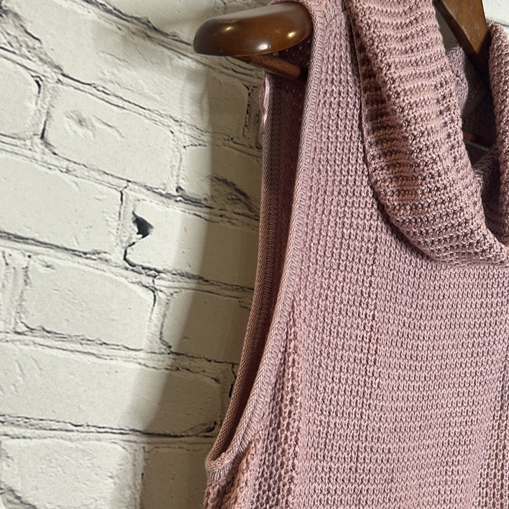 Sonoma Mauve Sleeveless Turtleneck Sweater Size Large Excellent Condition - Picture 10 of 12